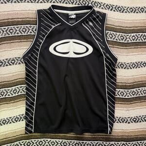 Men's Vintage 2000's SRH Black White Spade Logo Tank Top Jersey Shirt Sz Medium